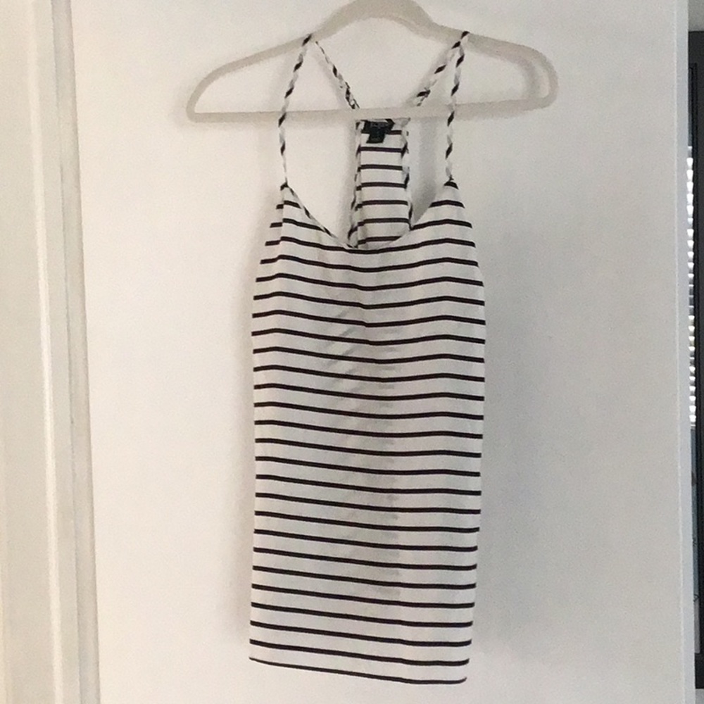 J Crew Women’s Black and White Striped Camisole